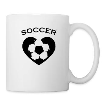 Fußball Football - Mug blanc - blanc - Droite