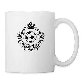 Fußball Soccer - Tasse - Weiß - Rechts