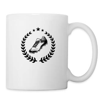 Fußball Soccer - Tasse - Weiß - Rechts
