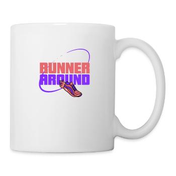 FRStest runner autour - Mug blanc - blanc - Droite