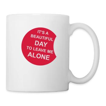 leave me alone day - Mug - white - Right