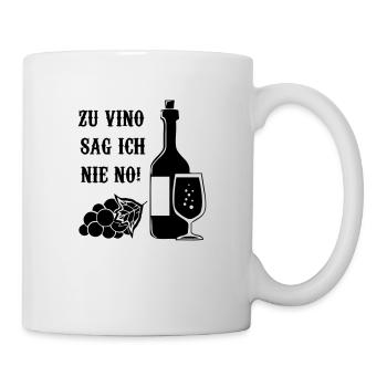 I never say no to Vino! - Mug - white - Right