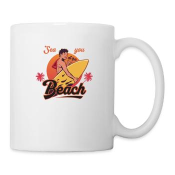 See you at the Beach - Tasse - Weiß - Rechts