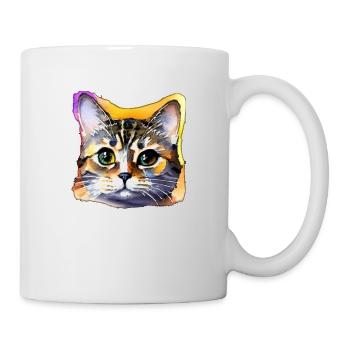 Cat Face 4 - Mug - white - Right