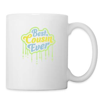 best cousin ever Zitat - Tasse - Weiß - Rechts