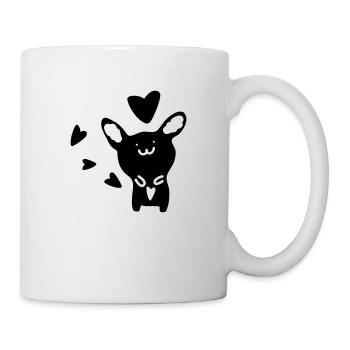 Black rabbit - Mug - white - Right