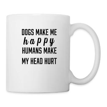 Chien de chasse - Mug blanc - blanc - Droite