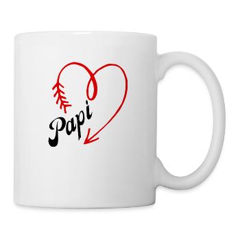 papi cœur - Mug blanc - blanc - Droite