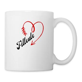 filleule cœur - Mug blanc - blanc - Droite