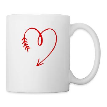 belle mère cœur - Mug blanc - blanc - Droite