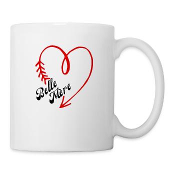 belle mère cœur - Mug blanc - blanc - Droite
