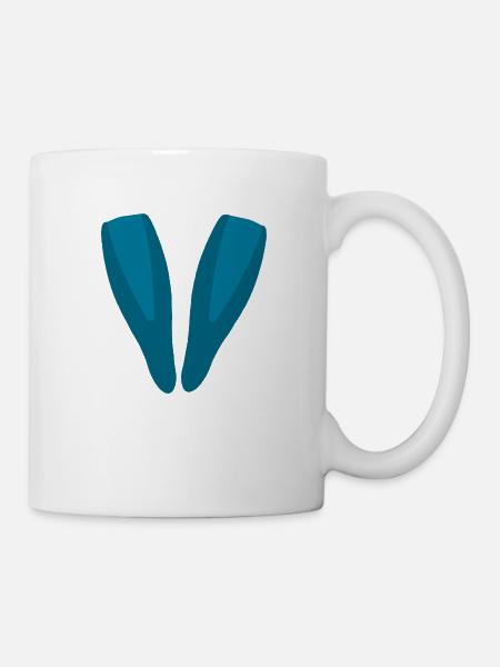 Flossen - Tasse - Weiß