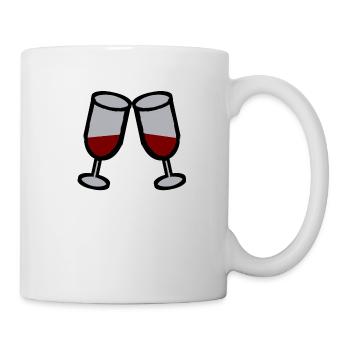 Weinzeit Wein Zeit Geschenk Geschenkidee Weinglas - Tasse - Weiß - Rechts