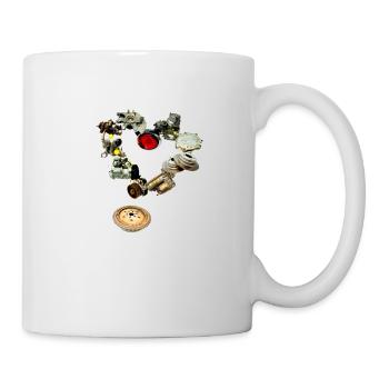 Auto Parts Heart - a heart for used auto parts - Mug - white - Right