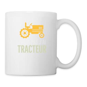 Tracteur - Mug blanc - blanc - Droite