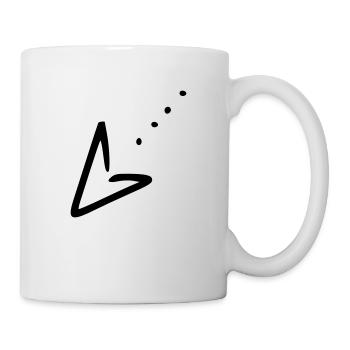 Arrow drawing sketch black - Mug - white - Right