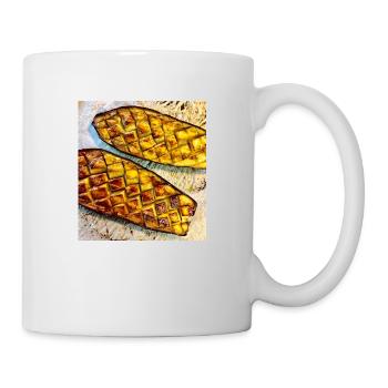 aubergine - Mug blanc - blanc - Droite