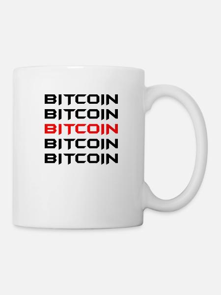 Bitcoin Trading Crypto Aktien - Tasse - Weiß