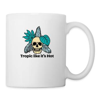Tropisch wie heiß - Tasse - Weiß - Rechts