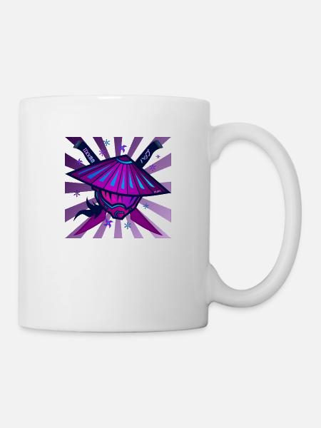 Samurai Monster Schwert Violet - Tasse - Weiß