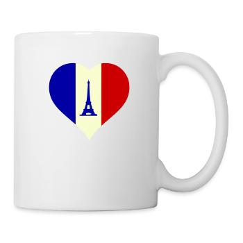 Cœur France - Mug blanc - blanc - Droite