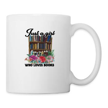 Livre d’étude Livres J’aime et j’aime les livres. - Mug blanc - blanc - Droite