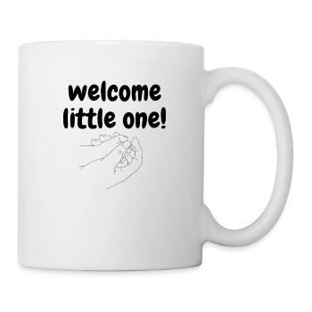BIENVENUE PETIT UN BÉBÉ Idée cadeau Naissance IDÉE - Mug blanc - blanc - Droite