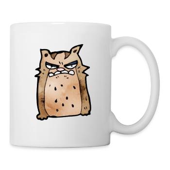 crumpy cat cartoon #2 - Tasse - Weiß - Rechts