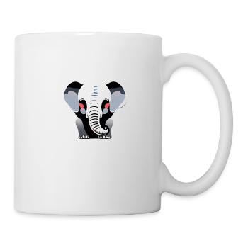 Kleiner Elefant Cartoon niedlich Abenteuer 10 - Tasse - Weiß - Rechts