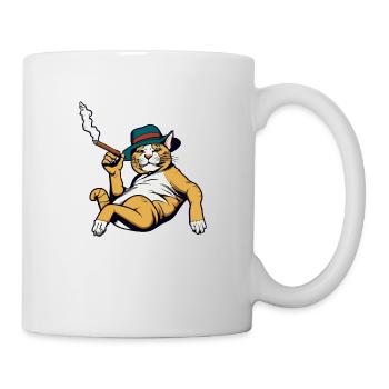Katzen Katze Katzenshirt Katze Geschenkidee kitten - Tasse - Weiß - Rechts