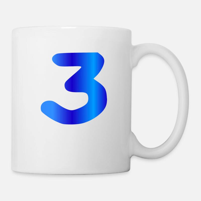 3 Jahre Geburtstag blue - Tasse - Weiß