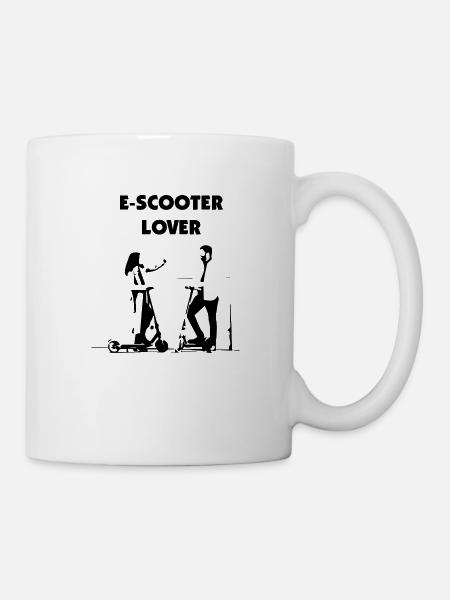 E-Scooter E-Roller Scooter - Tasse - Weiß