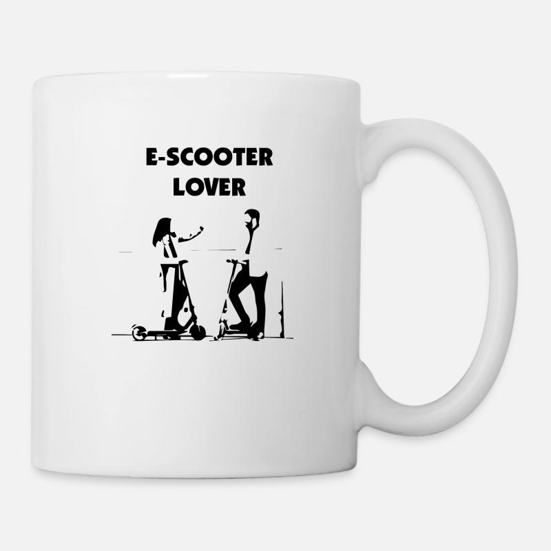 E-Scooter E-Roller Scooter - Tasse - Weiß