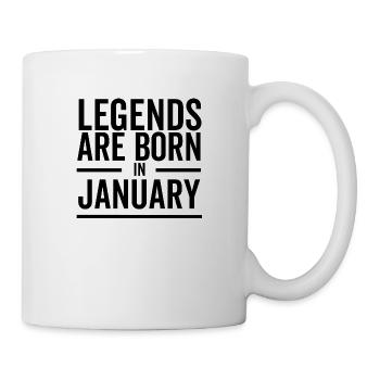 Legends Are Born in January - Mug - white - Right