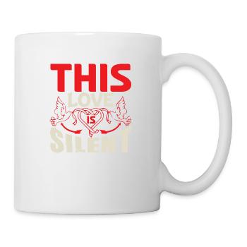 THIS LOVE IS SILENT HEART - Mug - white - Right