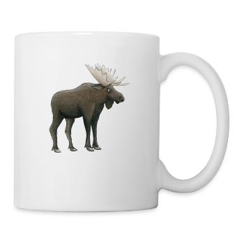 Elch - Tasse - Weiß - Rechts