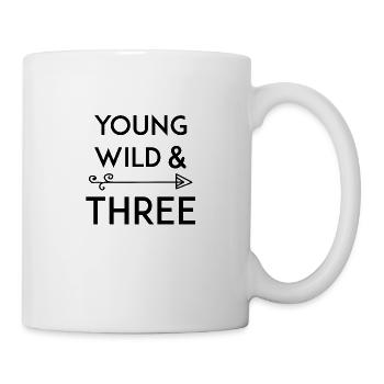 Young, Wild & Three - Tasse - Weiß - Rechts