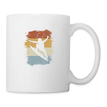 Retro Surfer Kick Out Wellenreiter - Mug - white - Right