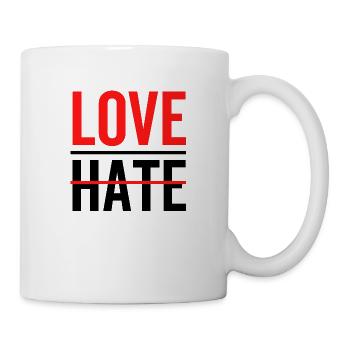 Love Over Hate - Mug - white - Right