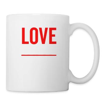 Love Over Hate - Mug - white - Right