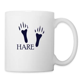 PATTEAU LIÈVRE CHIEN CHAT ANIMAL DE COMPAGNIE - Mug blanc - blanc - Droite