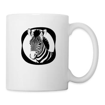 Fun Zebra Cartoon Funny Nature Animal Safari 10 - Mug - white - Right
