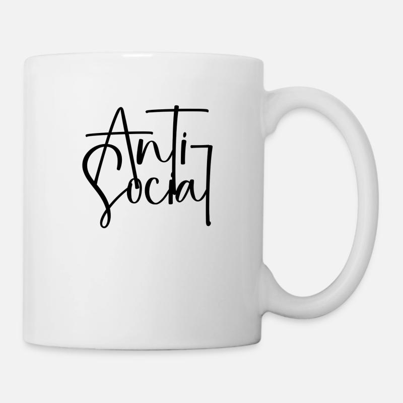Unsozial - Tasse - Weiß