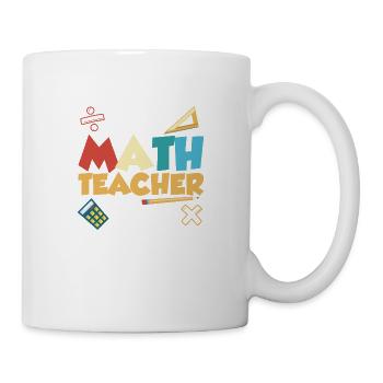 Best Math Teacher Ever Education School - Tasse - Weiß - Rechts