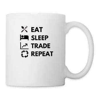 Eat Sleep Trade Repeat - Mug - white - Right