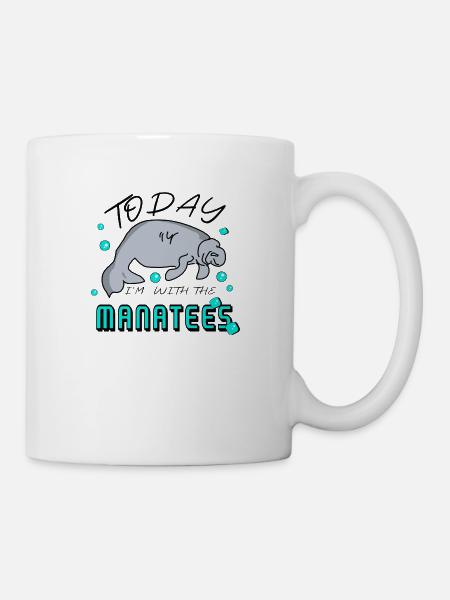 Manatee - Seekuh Spruch - Tasse - Weiß