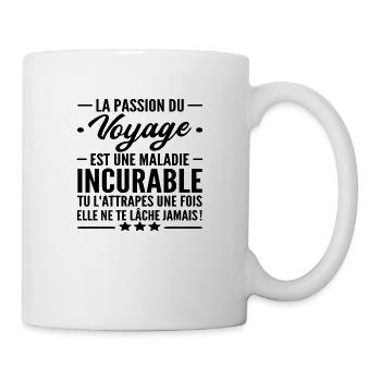 passion voyage - Mug blanc - blanc - Droite