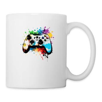Gaming Controller Graffiti Computer Games Gamer - Mug - white - Right