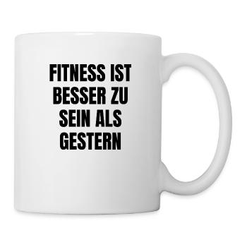 Besser als gestern - Tasse - Weiß - Rechts