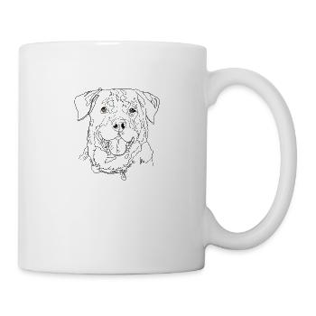 Rottweiler - Mug blanc - blanc - Droite
